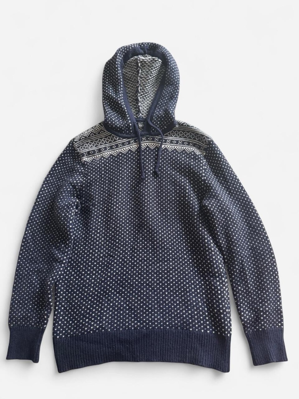 J. Crew Wool Navy Hooded Sweater